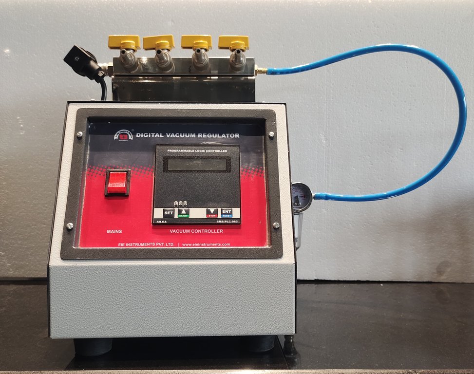 DIGITAL VACUUM REGULATOR FOR KINEMATIC VISCOSITY BATH-FOR 4 VISCOMETERS-WITH VACUUM PUMP-
